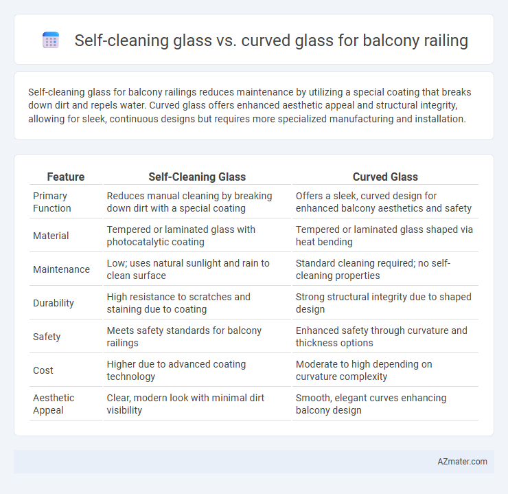 Self-cleaning glass vs. curved glass for balcony railing - What is The Difference?
