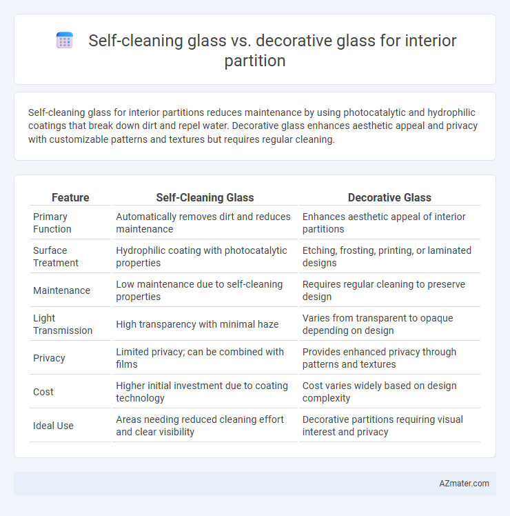 Self-cleaning glass vs. decorative glass for interior partition - What is The Difference?