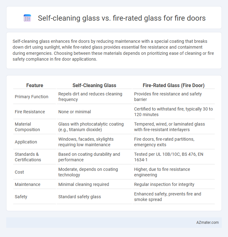 Self-cleaning glass vs. fire-rated glass for fire doors - What is The Difference?