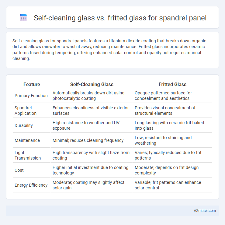 Self-cleaning glass vs. fritted glass for spandrel panel - What is The Difference?