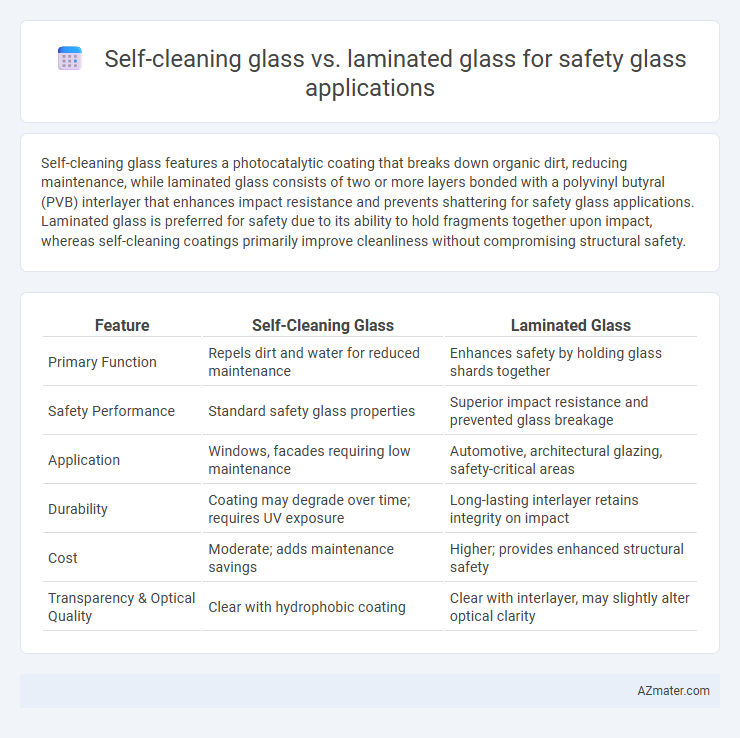 Self-cleaning glass vs. laminated glass for safety glass applications - What is The Difference?