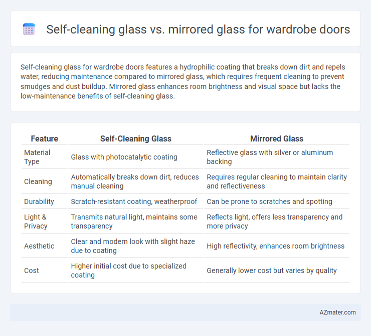 Self-cleaning glass vs. mirrored glass for wardrobe doors - What is The Difference?