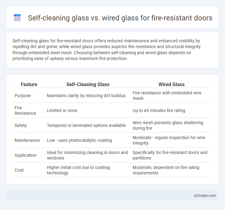 Self-cleaning glass vs. wired glass for fire-resistant doors - What is The Difference?