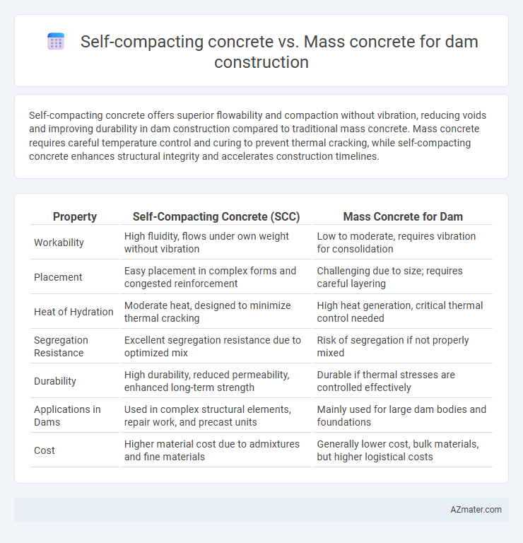 Self-compacting concrete vs. Mass concrete for dam construction - What is The Difference?