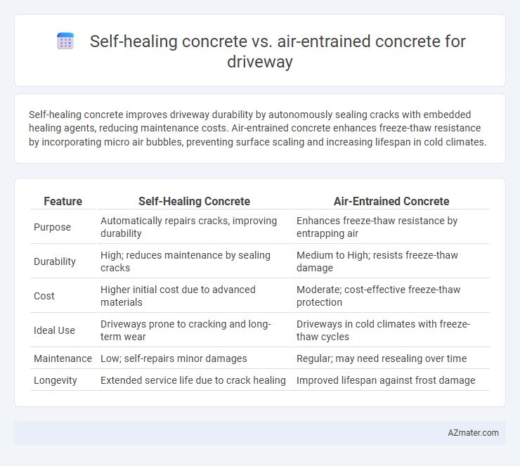 Self-healing concrete vs. air-entrained concrete for driveway - What is The Difference?