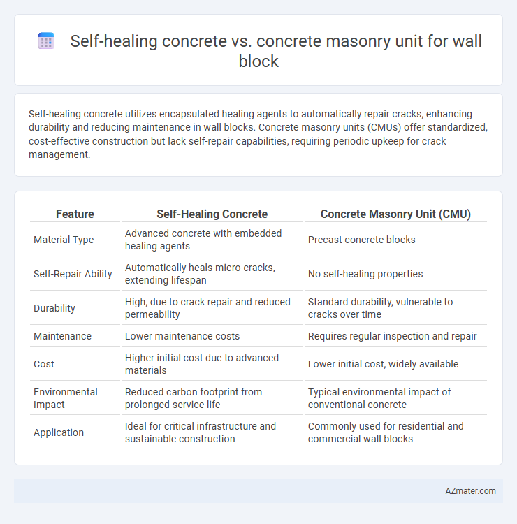 Self-healing concrete vs. concrete masonry unit for wall block - What is The Difference?
