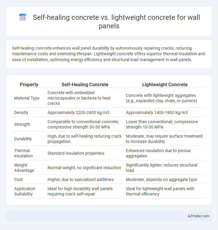 Self-healing concrete vs. lightweight concrete for wall panels - What is The Difference?