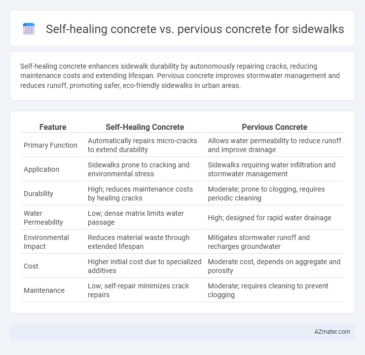 Self-healing concrete vs. pervious concrete for sidewalks - What is The Difference?