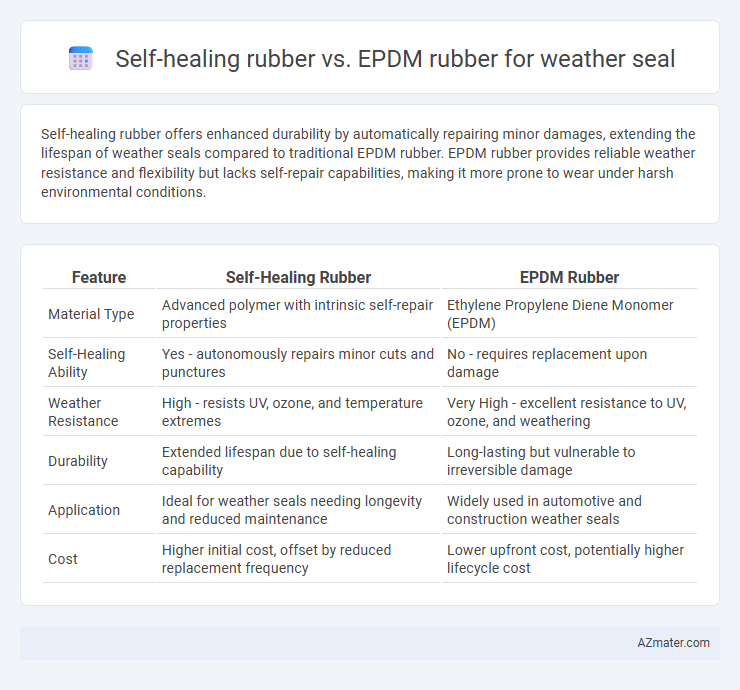Self-healing rubber vs. EPDM rubber for weather seal - What is The Difference?