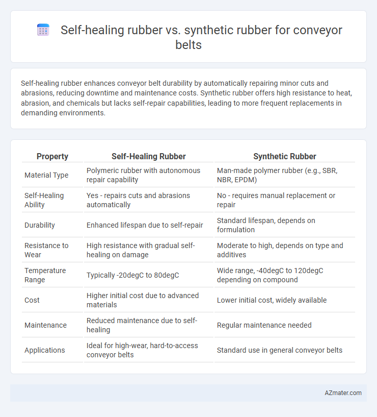 Self-healing rubber vs. synthetic rubber for conveyor belts - What is The Difference?