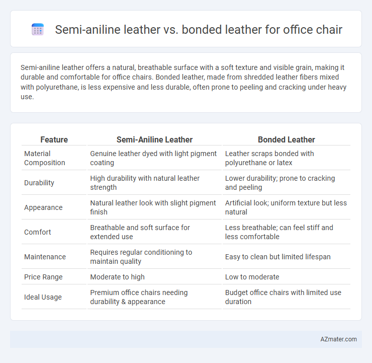 Semi-aniline leather vs. bonded leather for office chair - What is The Difference?