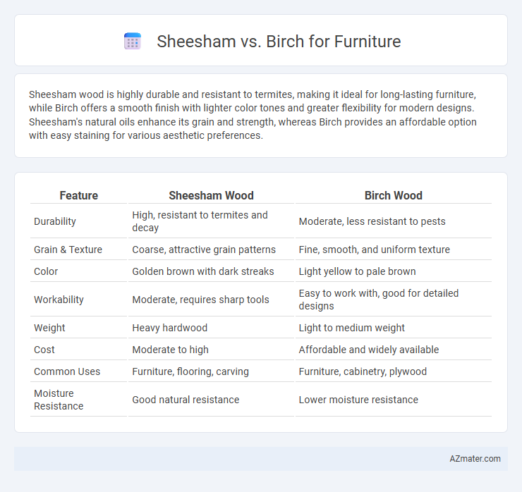 Sheesham vs. Birch for Furniture - What is The Difference?