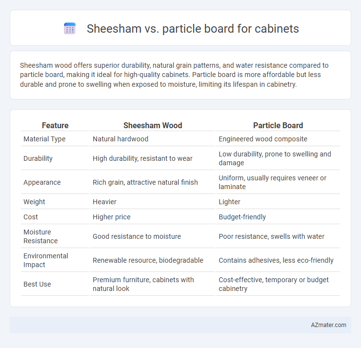 Sheesham vs. particle board for cabinets - What is The Difference?