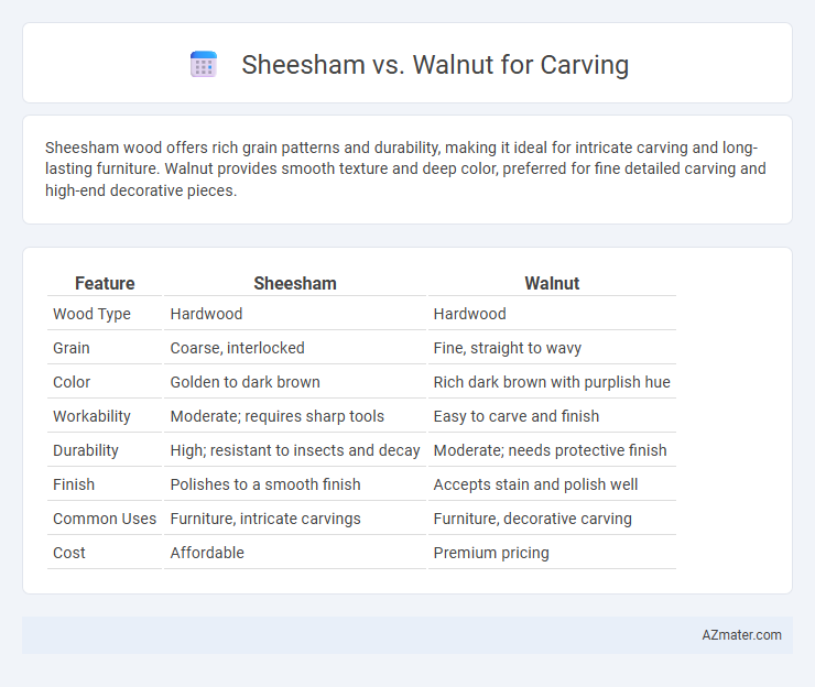 Sheesham vs. Walnut for Carving - What is The Difference?