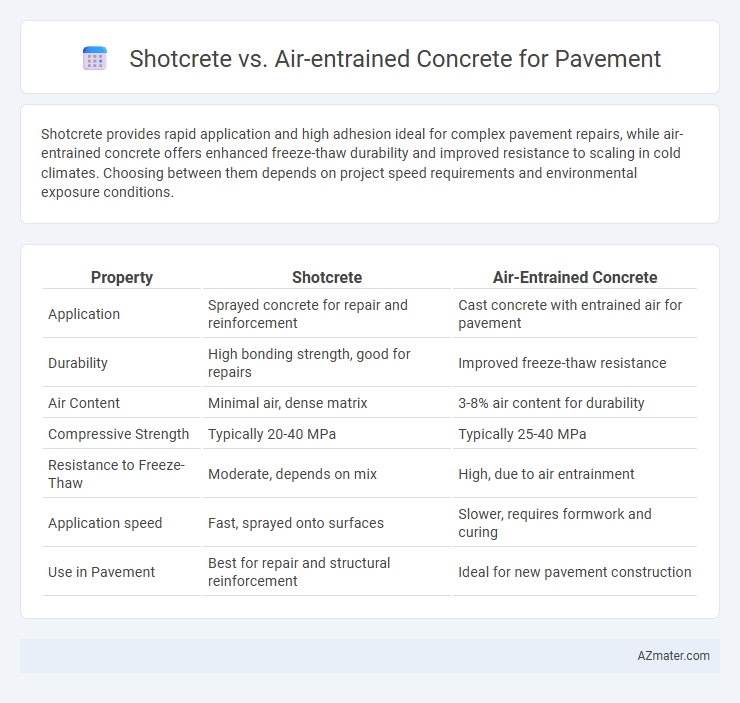 Shotcrete vs. Air-entrained Concrete for Pavement - What is The Difference?