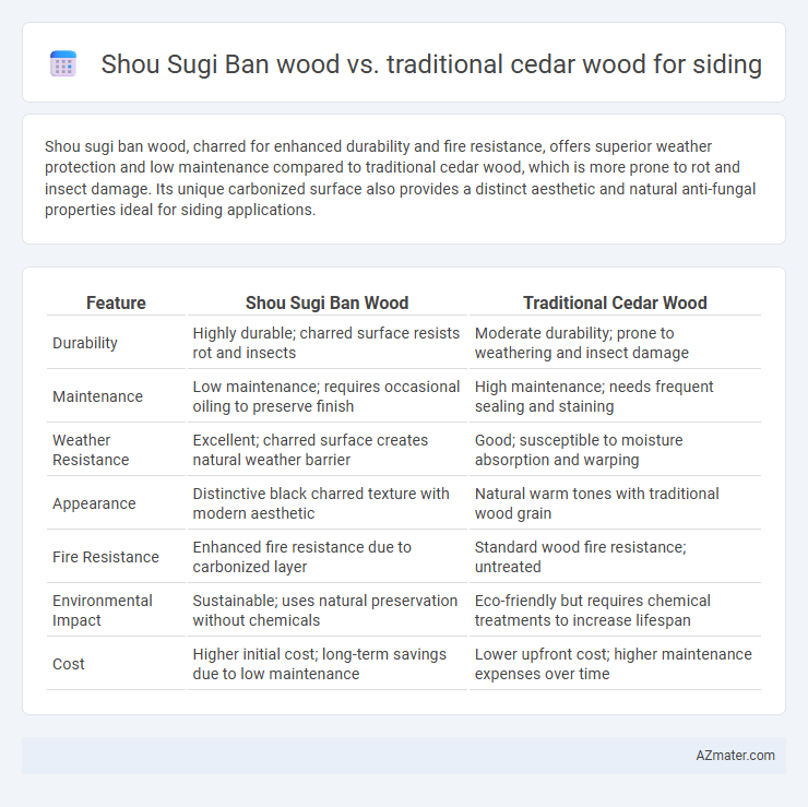 Shou Sugi Ban wood vs. traditional cedar wood for siding - What is The Difference?