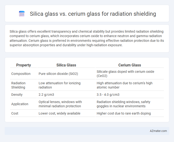 Silica glass vs. cerium glass for radiation shielding - What is The Difference?