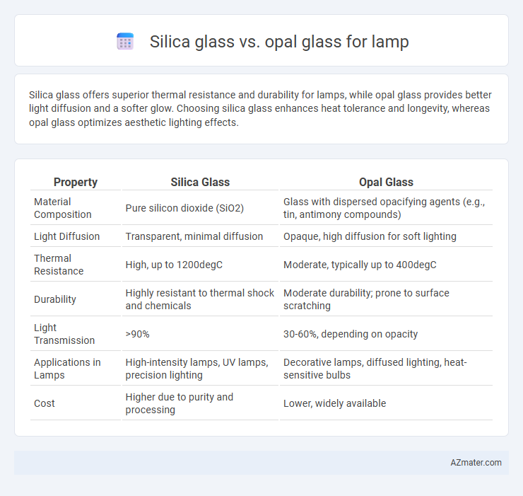 Silica glass vs. opal glass for lamp - What is The Difference?
