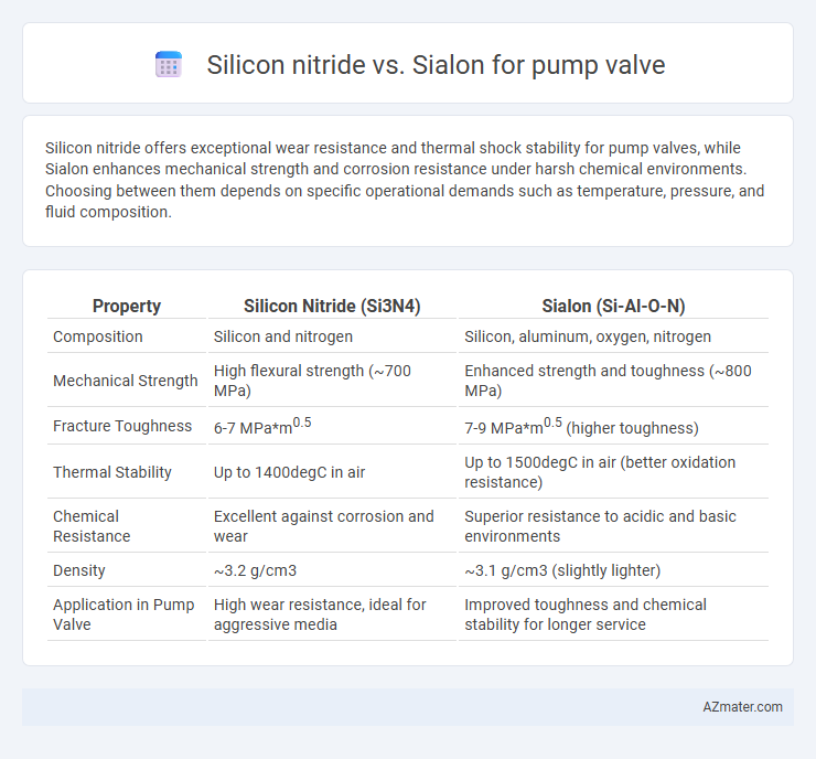 Silicon nitride vs. Sialon for pump valve - What is The Difference?