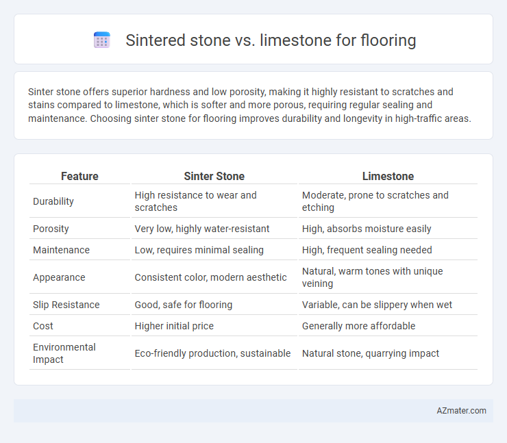 Sintered stone vs. limestone for flooring - What is The Difference?