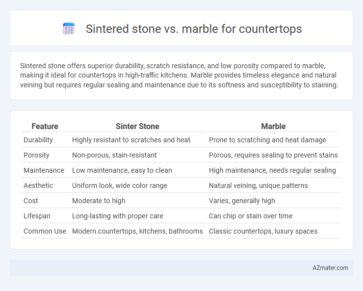 Sintered stone vs. marble for countertops - What is The Difference?