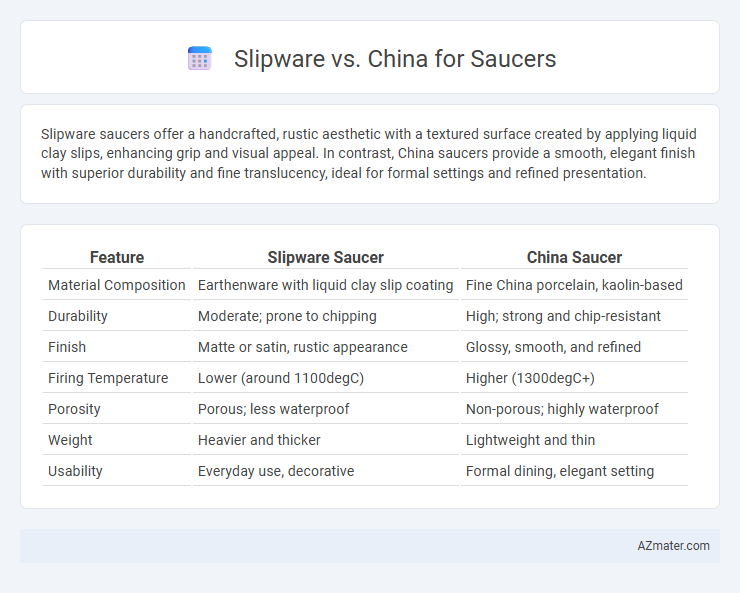 Slipware vs. China for Saucers - What is The Difference?