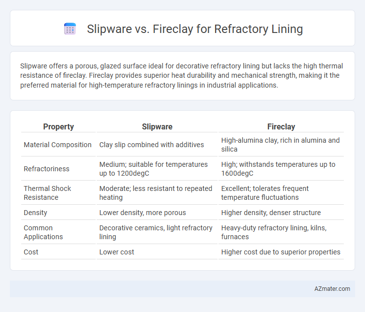Slipware vs. Fireclay for Refractory Lining - What is The Difference?