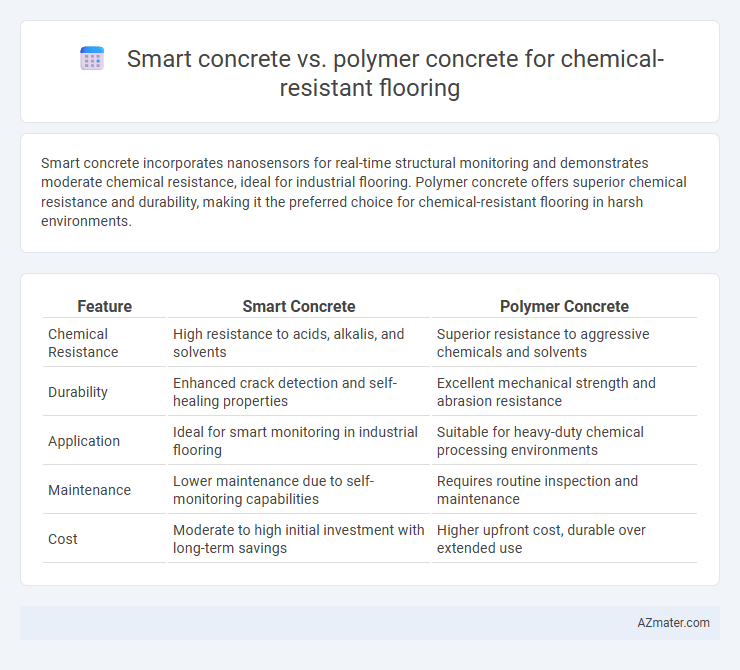 Smart concrete vs. polymer concrete for chemical-resistant flooring - What is The Difference?