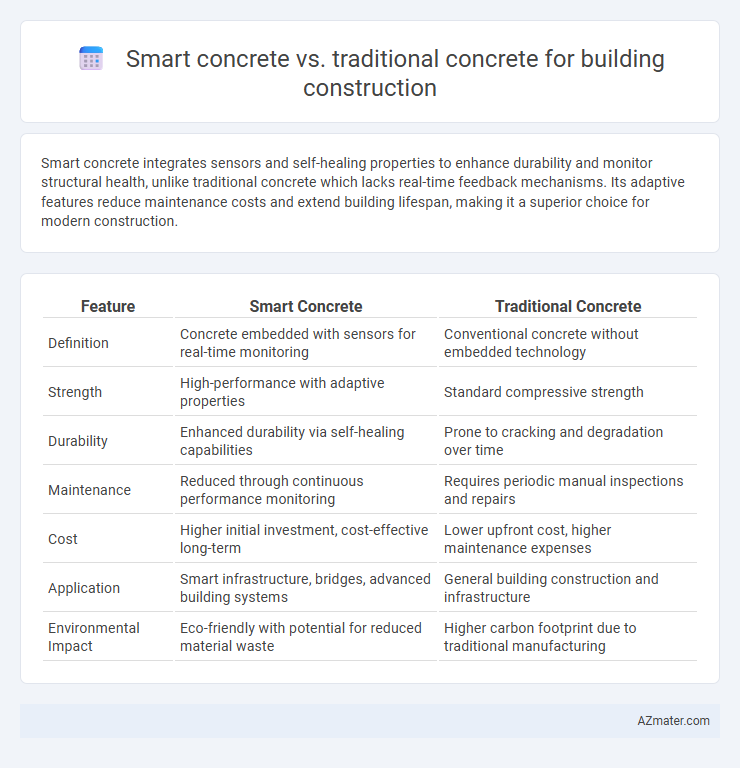 Smart concrete vs. traditional concrete for building construction - What is The Difference?