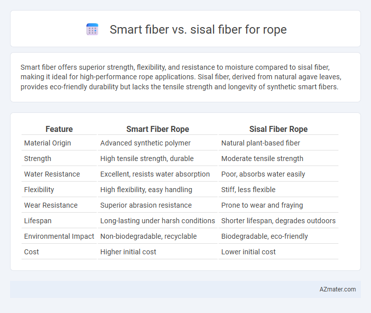 Smart fiber vs. sisal fiber for rope - What is The Difference?