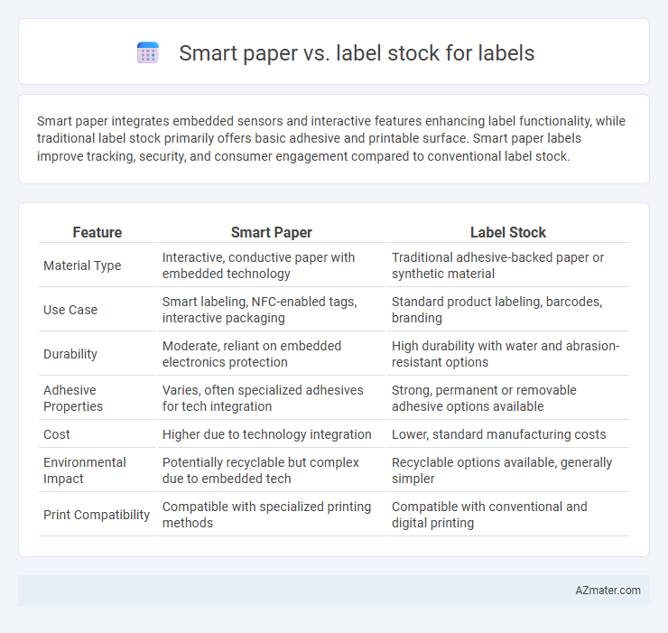 Smart paper vs. label stock for labels - What is The Difference?