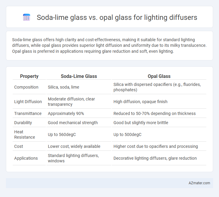 Soda-lime glass vs. opal glass for lighting diffusers - What is The Difference?