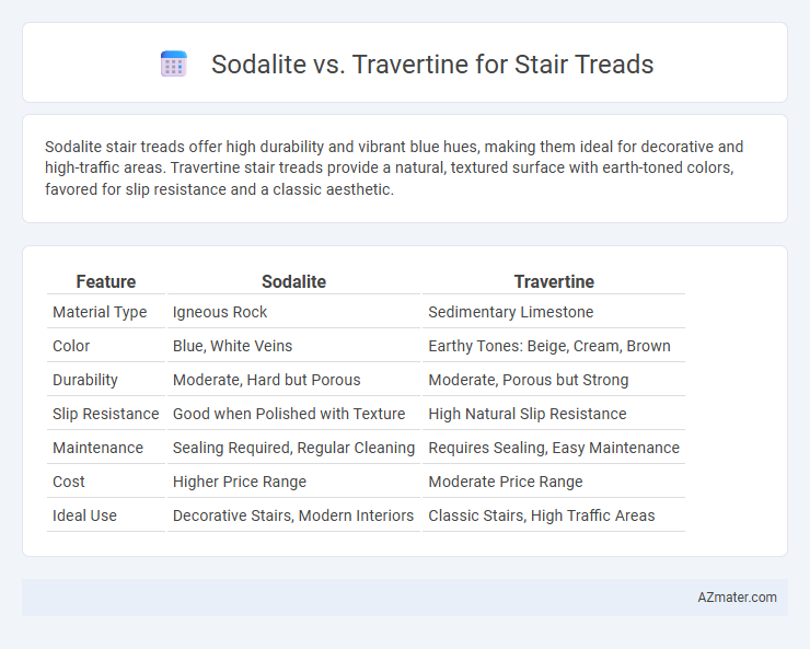 Sodalite vs. Travertine for Stair Treads - What is The Difference?