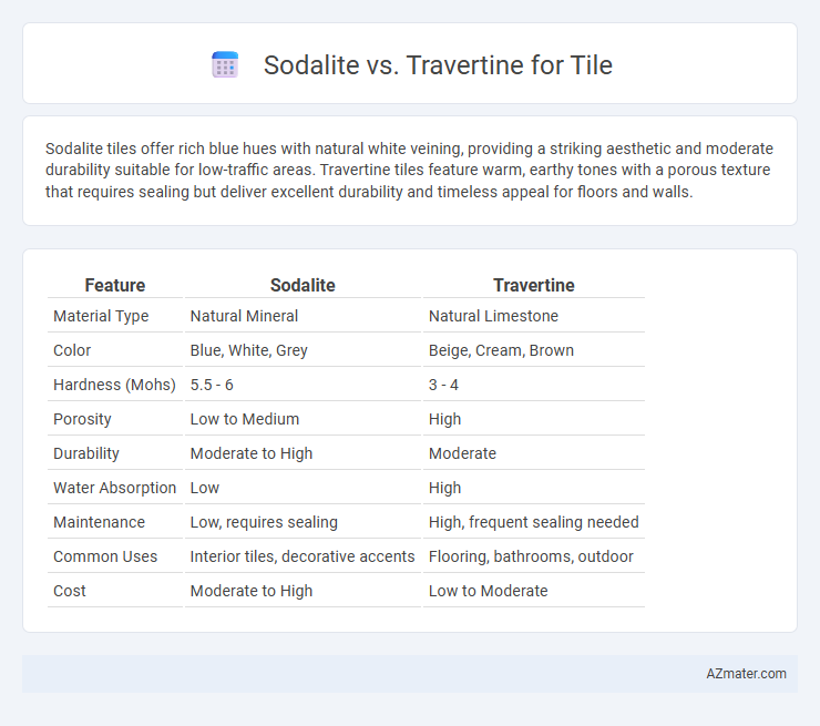 Sodalite vs. Travertine for Tile - What is The Difference?