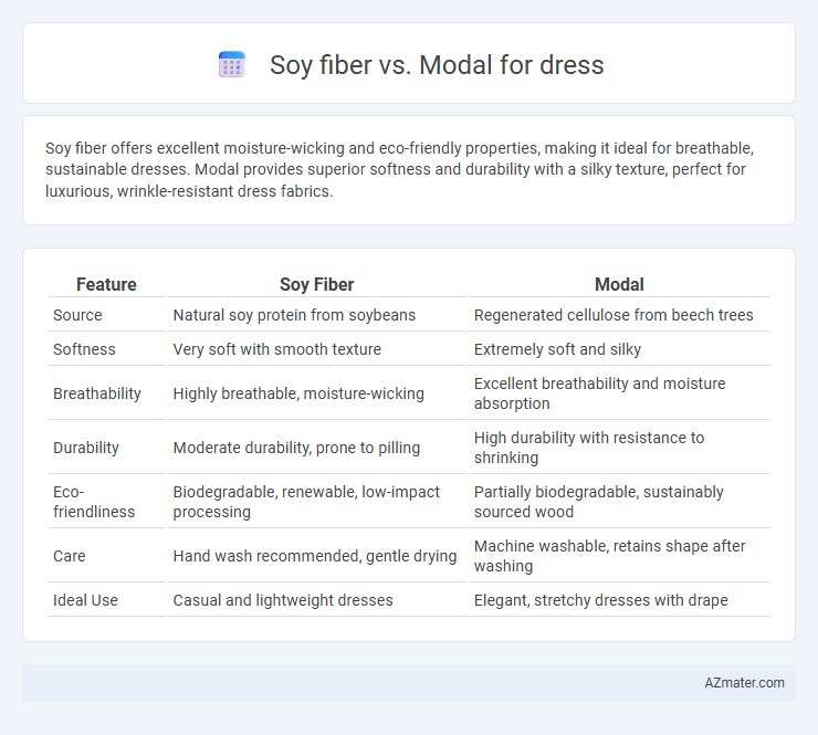 Soy fiber vs. Modal for dress - What is The Difference?