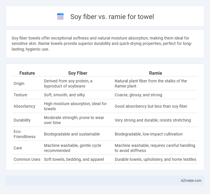 Soy fiber vs. ramie for towel - What is The Difference?