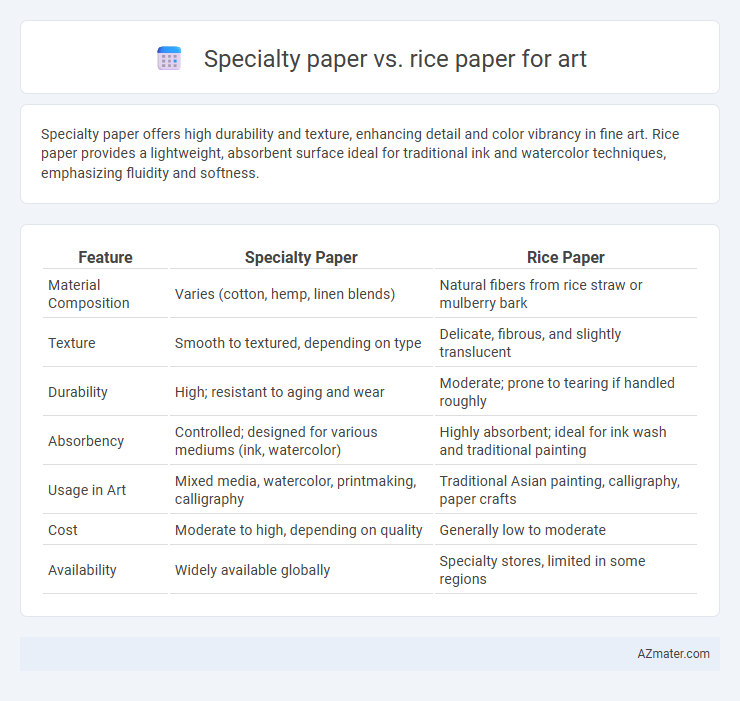 Specialty paper vs. rice paper for art - What is The Difference?