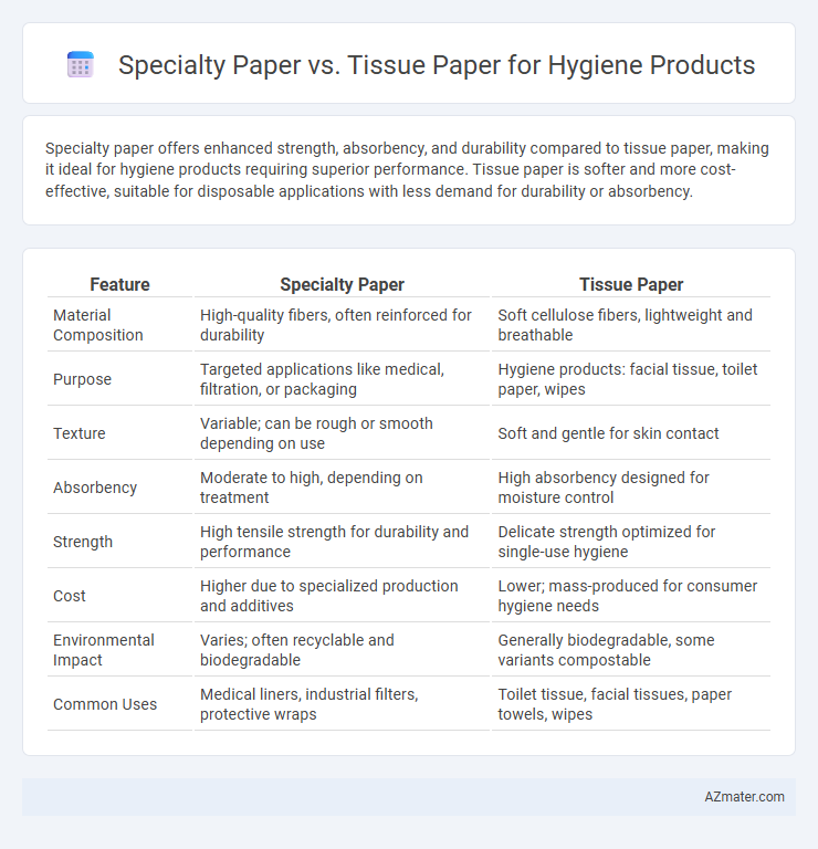Specialty Paper vs. Tissue Paper for Hygiene Products - What is The Difference?