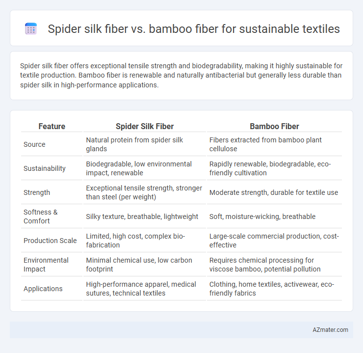 Spider silk fiber vs. bamboo fiber for sustainable textiles - What is The Difference?