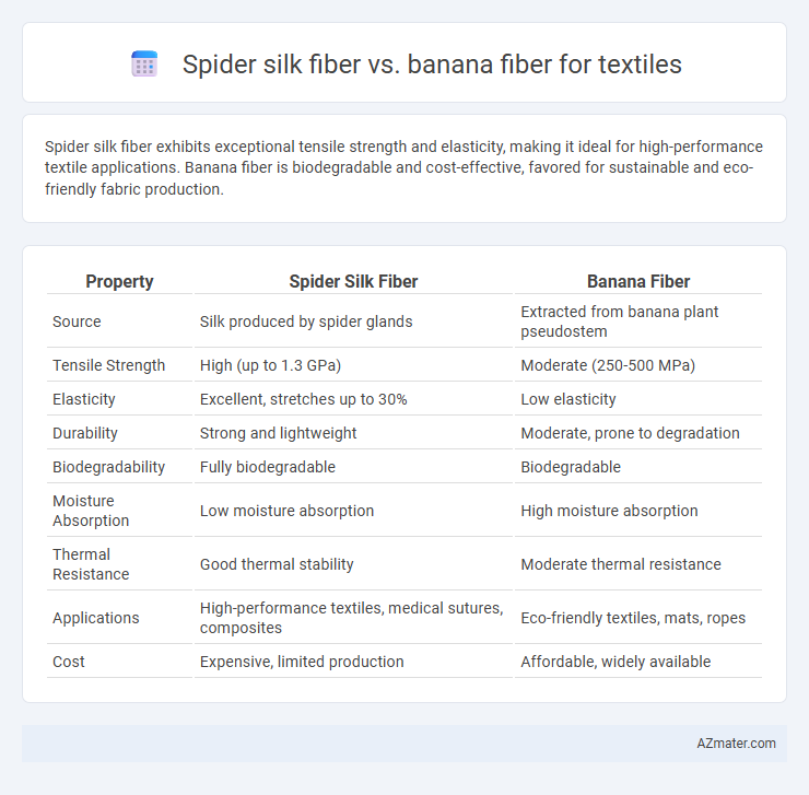 Spider silk fiber vs. banana fiber for textiles - What is The Difference?