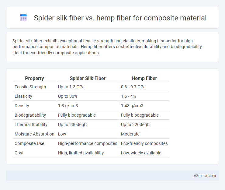 Spider silk fiber vs. hemp fiber for composite material - What is The Difference?