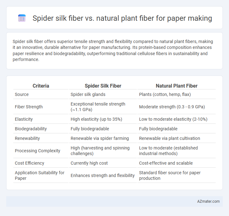 Spider silk fiber vs. natural plant fiber for paper making - What is The Difference?