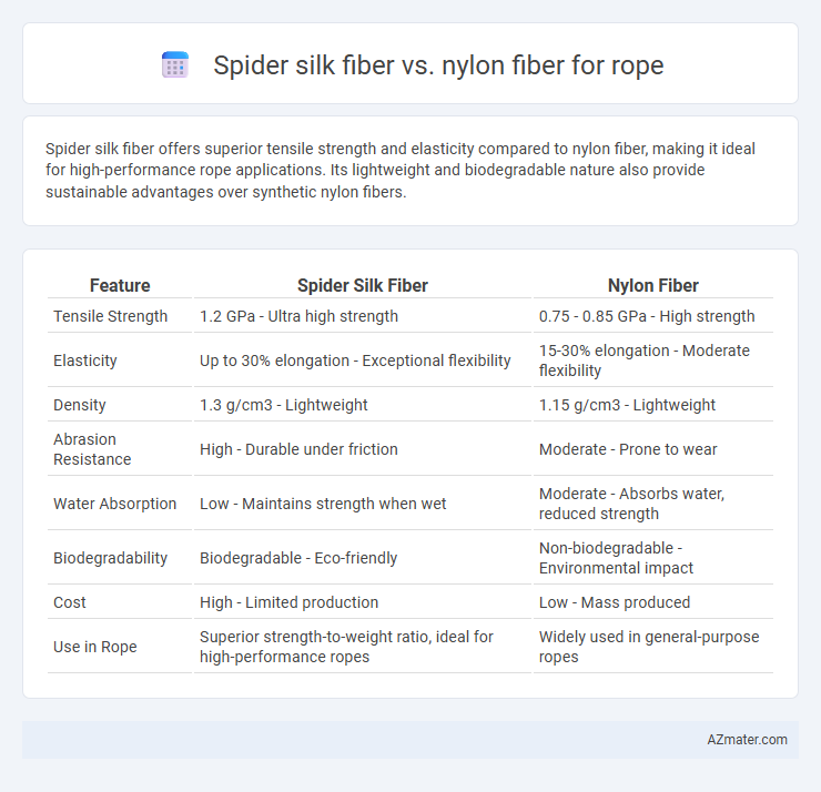 Spider silk fiber vs. nylon fiber for rope - What is The Difference?