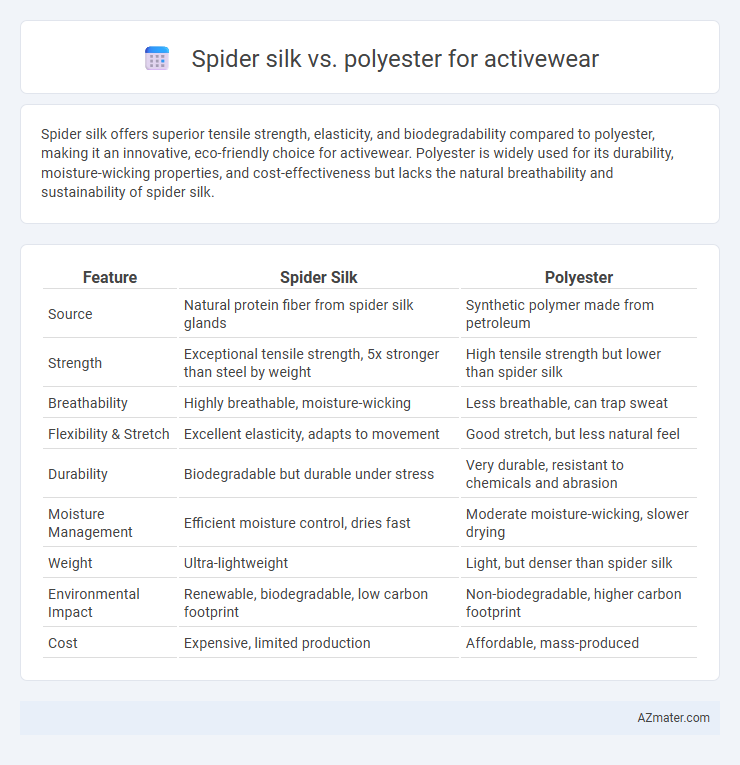 Spider silk vs. polyester for activewear - What is The Difference?