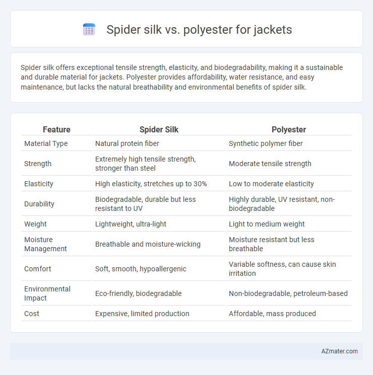 Spider silk vs. polyester for jackets - What is The Difference?