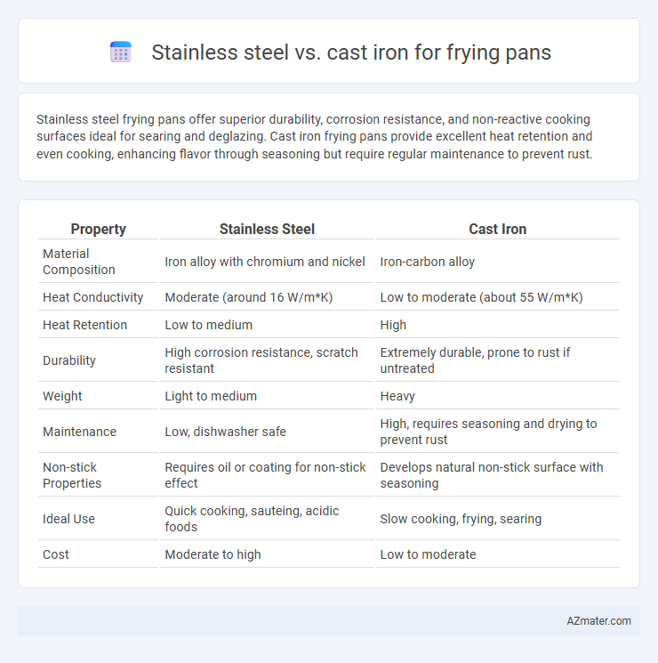 Stainless steel vs. cast iron for frying pans - What is The Difference?