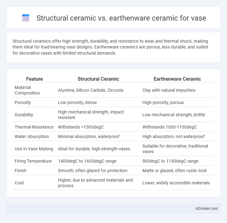 Structural ceramic vs. earthenware ceramic for vase - What is The Difference?