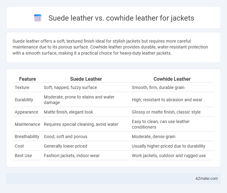 Suede leather vs. cowhide leather for jackets - What is The Difference?