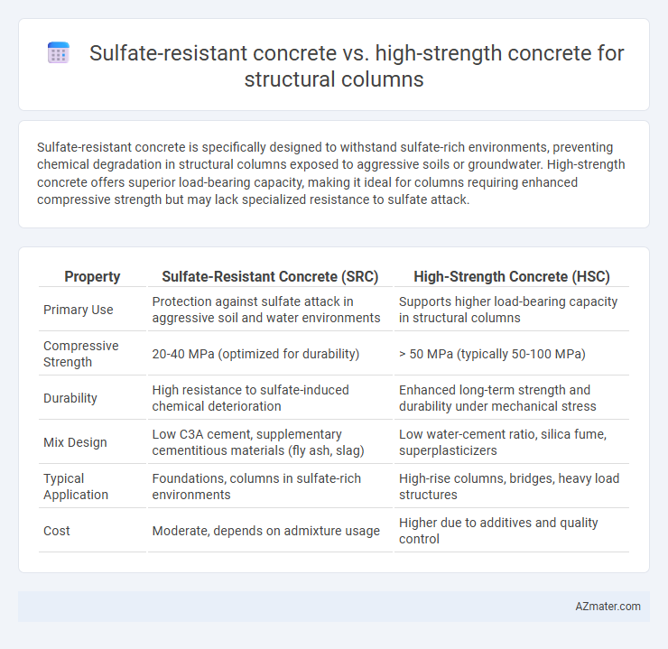 Sulfate-resistant concrete vs. high-strength concrete for structural columns - What is The Difference?