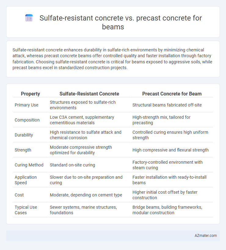 Sulfate-resistant concrete vs. precast concrete for beams - What is The Difference?